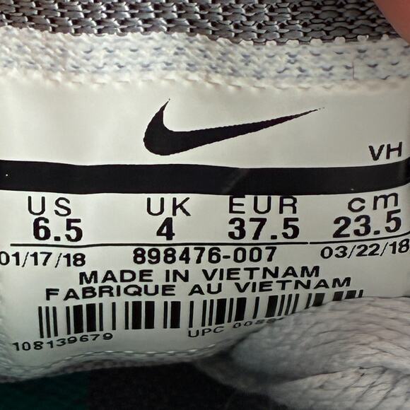 Nike Flex 2017 RN Light Gray Teal Running Shoes Lace Up 898476-007 Womens Sz 6.5 - Picture 9 of 10